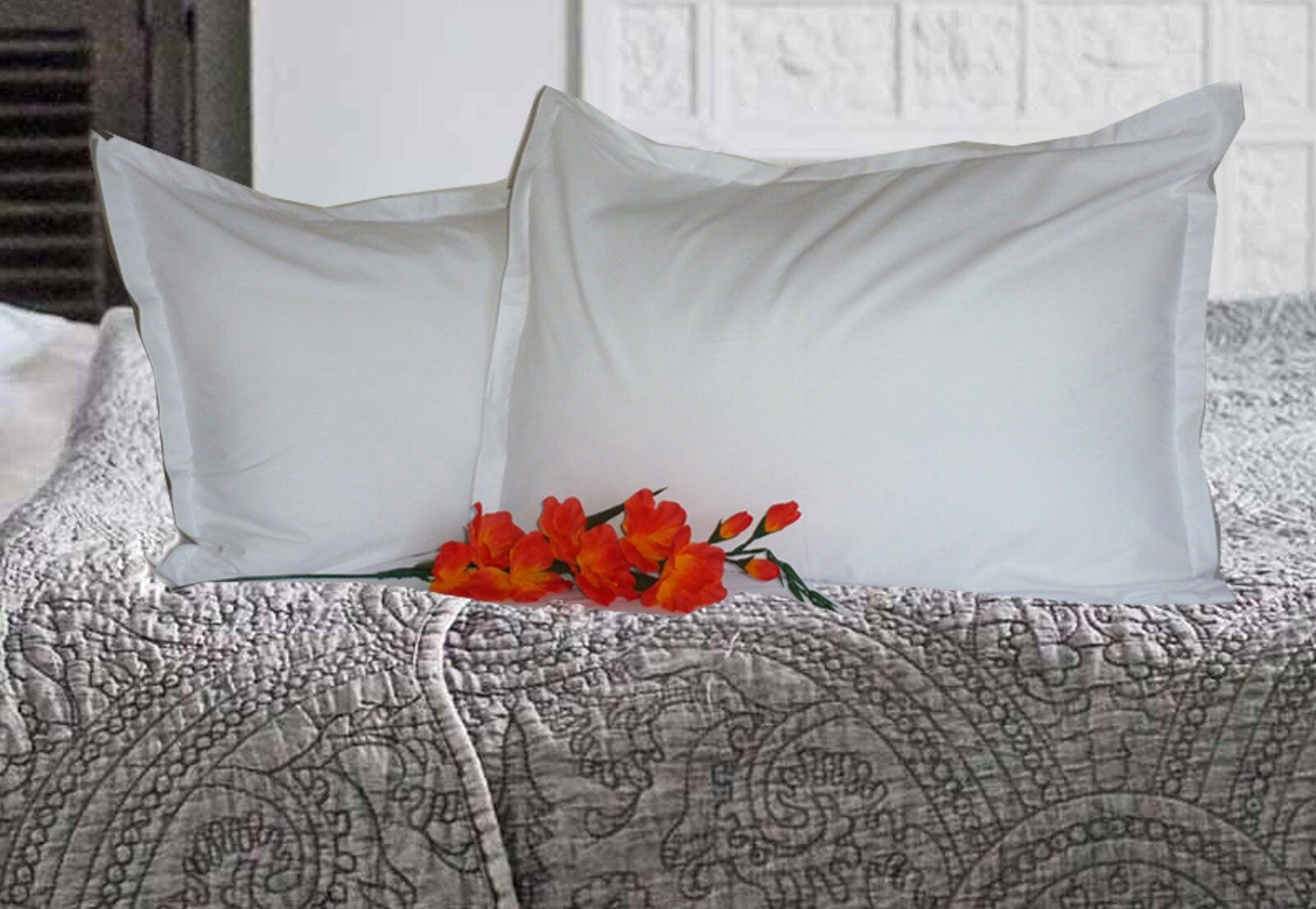 100% Cotton Oxford pillow case, Bedding pillow slip, Pillow case covers in the UK, Pillow case for couples, Home linen gift, Family gift