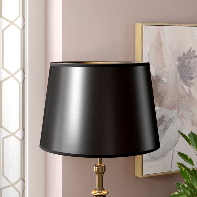 Black Lamp Shades With Gold Lining