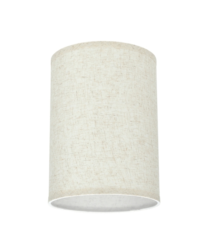 11" H x 8" W Linen Drum Lamp Shade ( Spider )