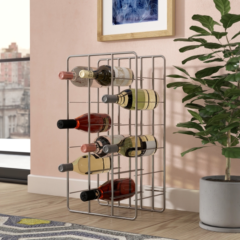 18 Bottle Floor Wine Bottle Rack