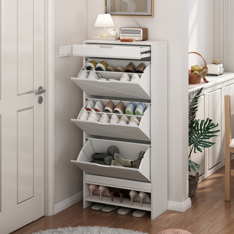 24 Pair Shoe Storage Cabinet
