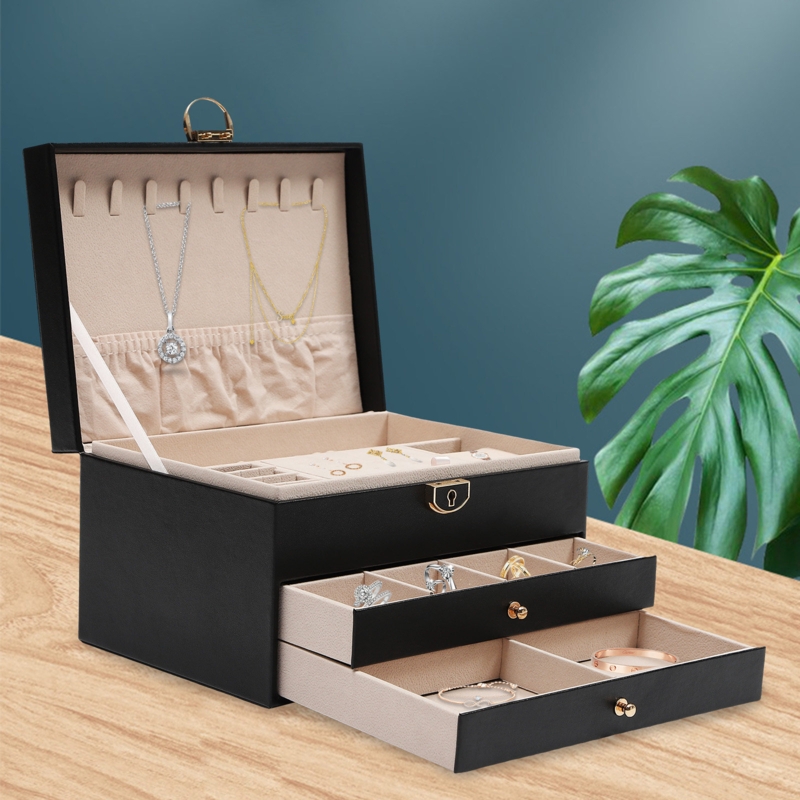3-layer Jewelry Watch Organizer Box