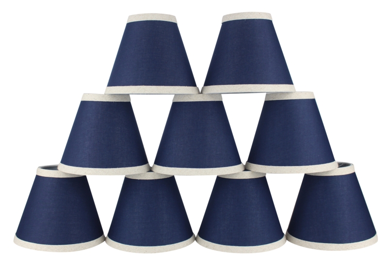 5'' H x 6'' W Cotton Empire Candelabra Shade
