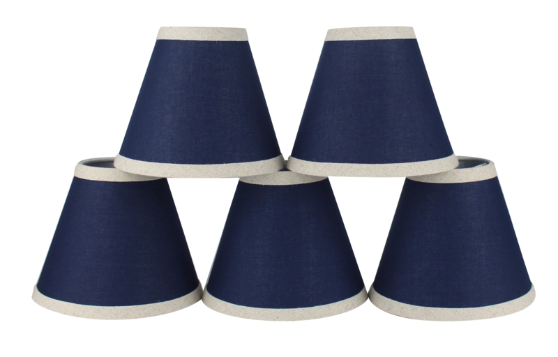 5'' H x 6'' W Cotton Empire Candelabra Shade