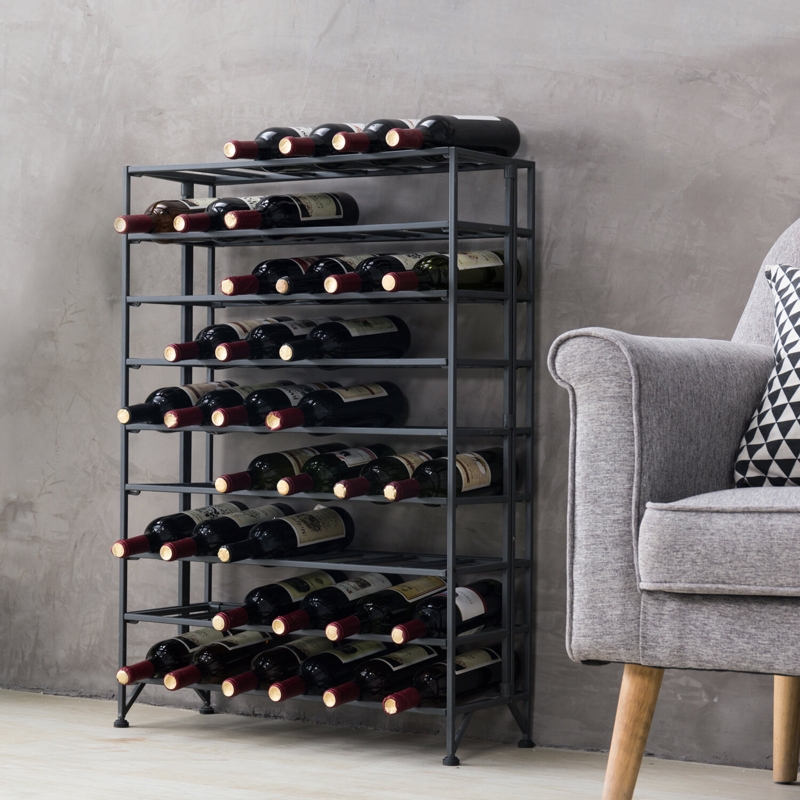 54 Bottle Floor Wine Bottle Rack