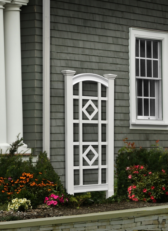 59.25'' H x 27.25'' W Vinyl Lattice Panel Trellis