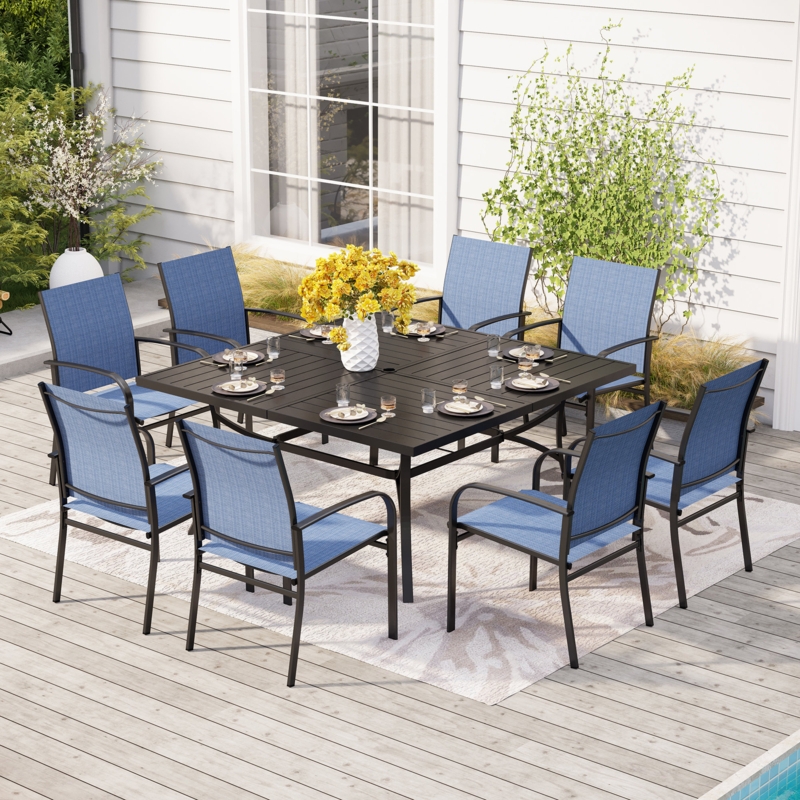 8 - Person Square Outdoor Dining Set