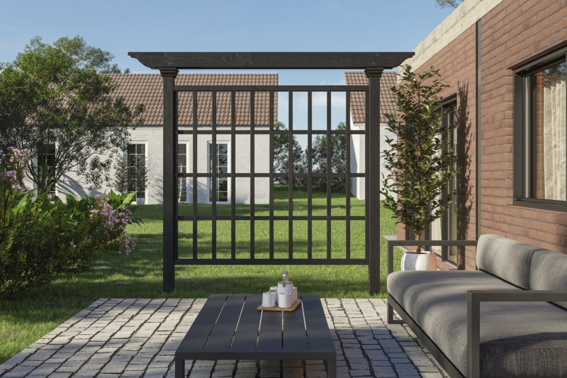 90'' H x 79.5'' W Wood Lattice Panel Trellis