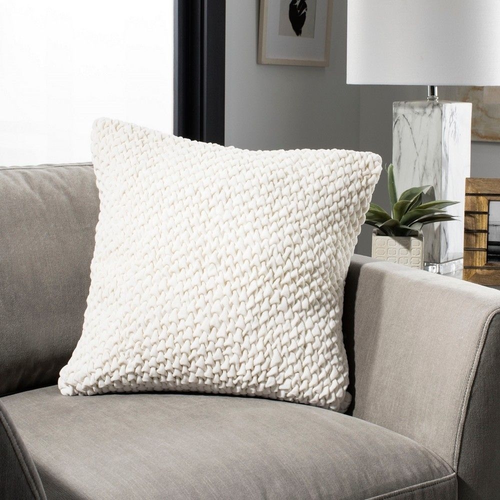 Abella Pillow - Cream - 20" x 20" - Safavieh