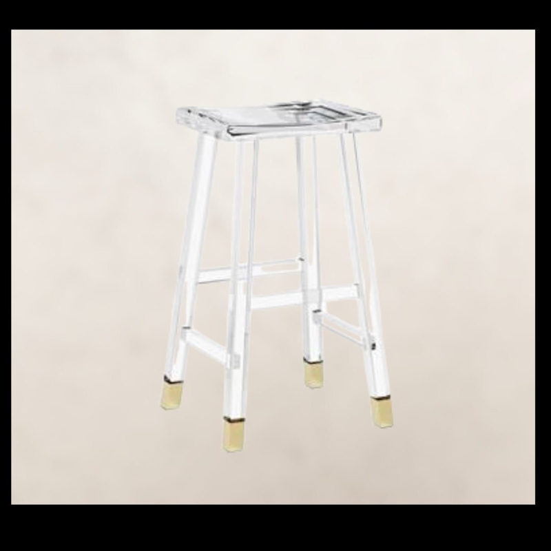 Acrylic Modern Stool 26'' Counter Stool