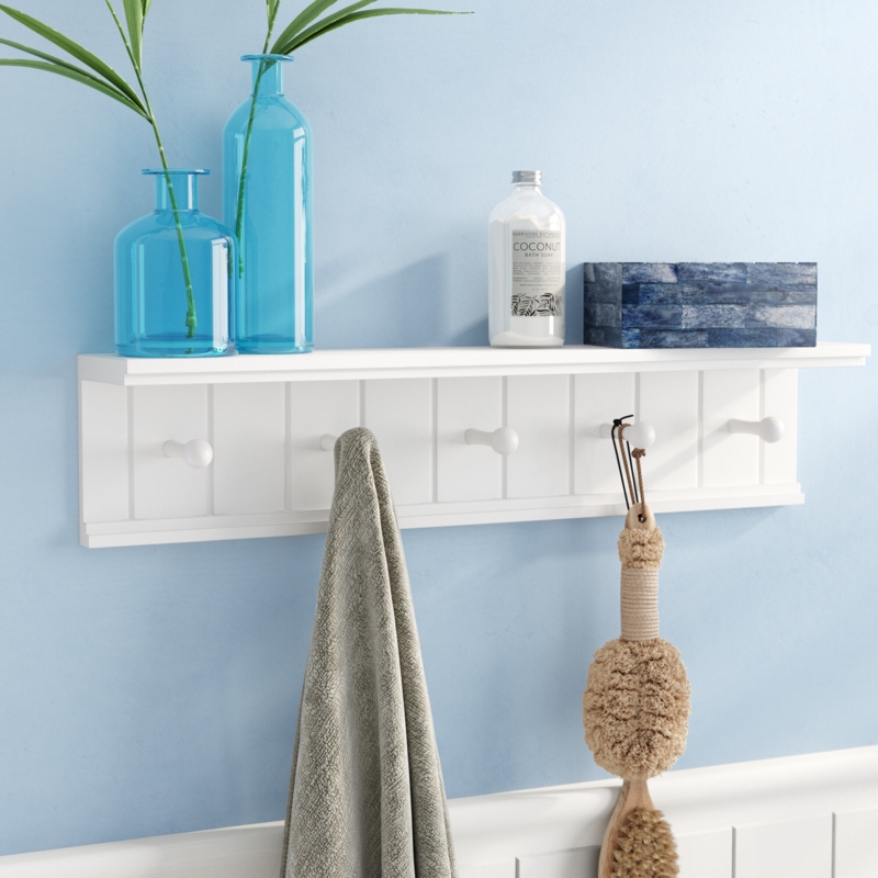 Adamsville Wall 5 - Hook Wall Mounted Coat Rack