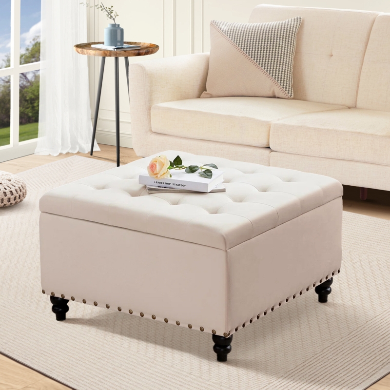 Aimee-Lea Upholstered Storage Ottoman