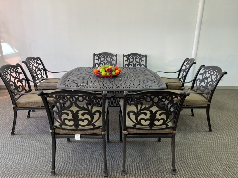 Amaaz 8 - Person Square Outdoor Dining Set with Cushions