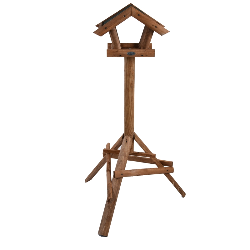 Argatha Wood Freestanding Tray Bird Feeder