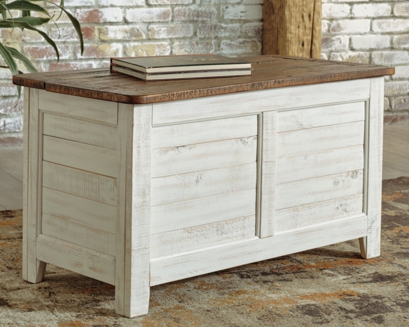 Arhea Solid + Manufactured Wood Vintage Trunk