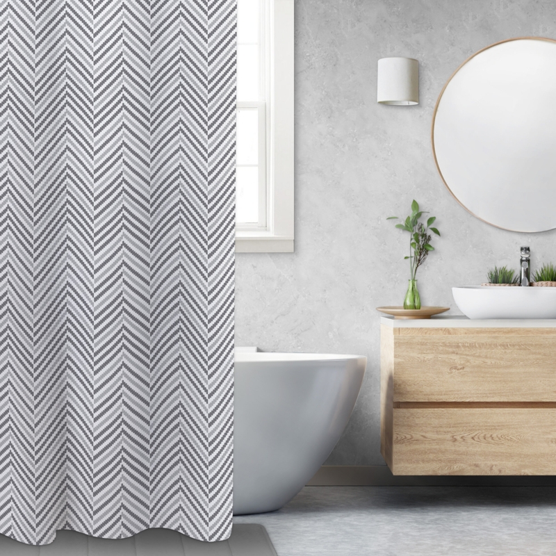 Asir Chevron Shower Curtain