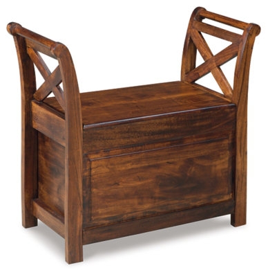 Aviyah Solid Wood Storage Bench