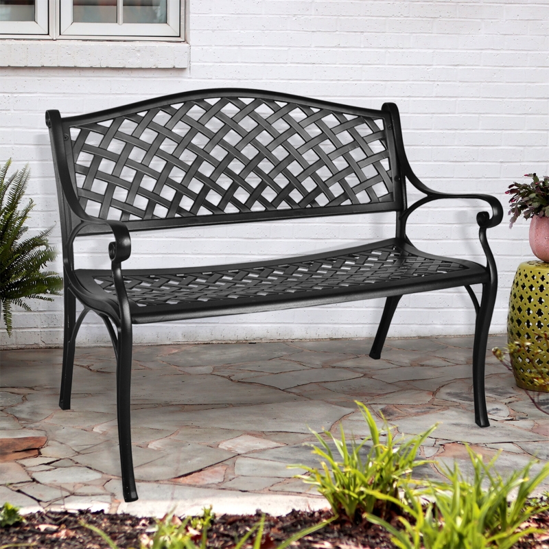 Awatif Metal Outdoor Bench