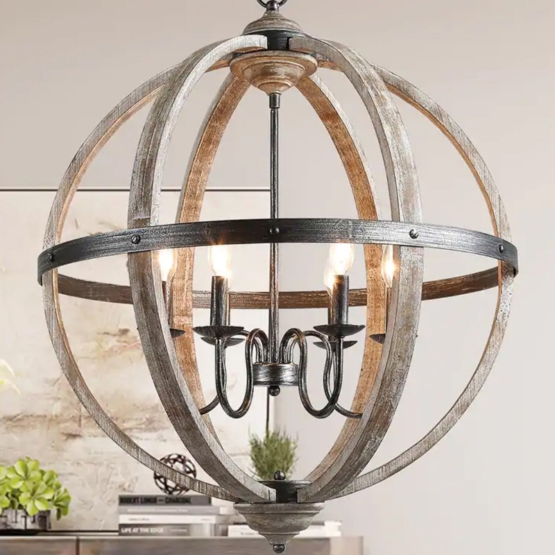 Aziz 6 - Light Brushed Nickel Pendant