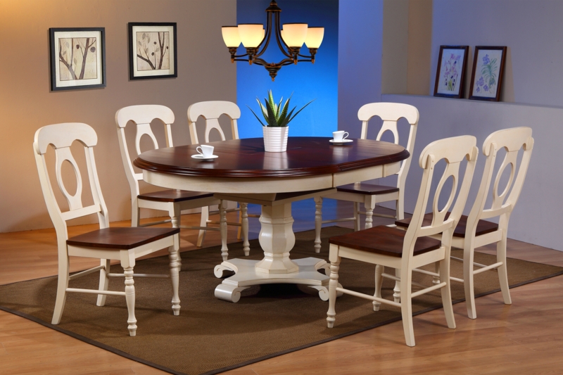 Azura 7 - Piece Extendable Solid Wood Pedestal Dining Set