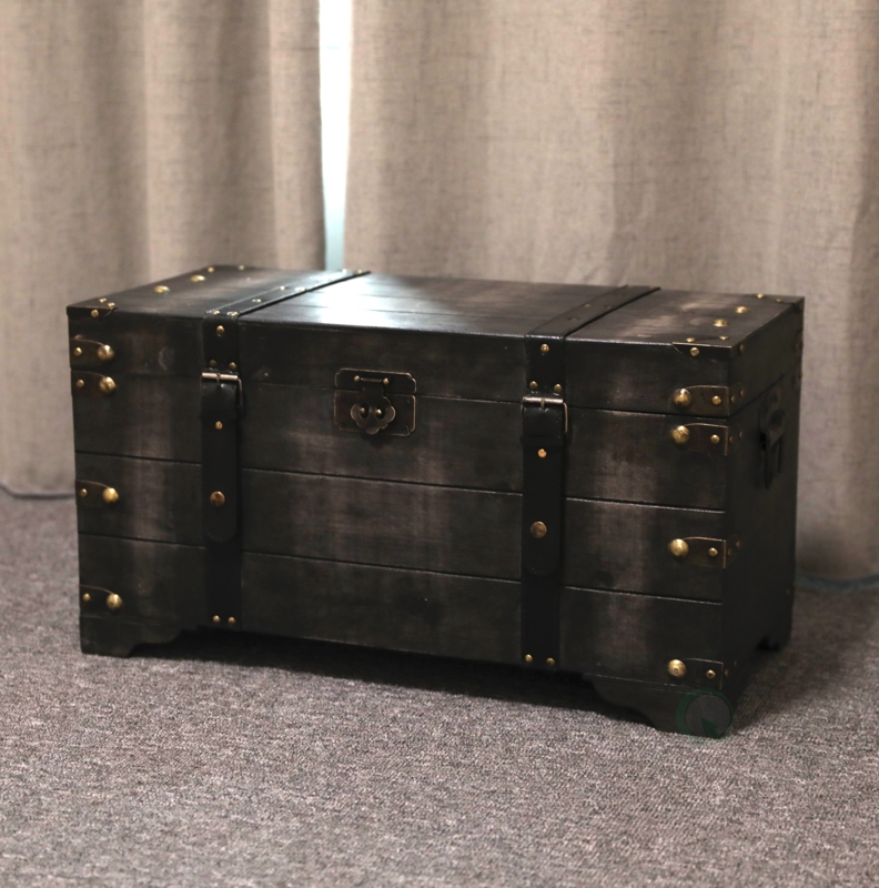Balta Manufactured Wood Vintage Trunk
