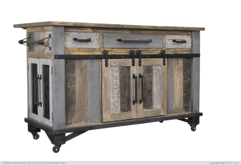 Barnhart Solid Wood Kitchen Island