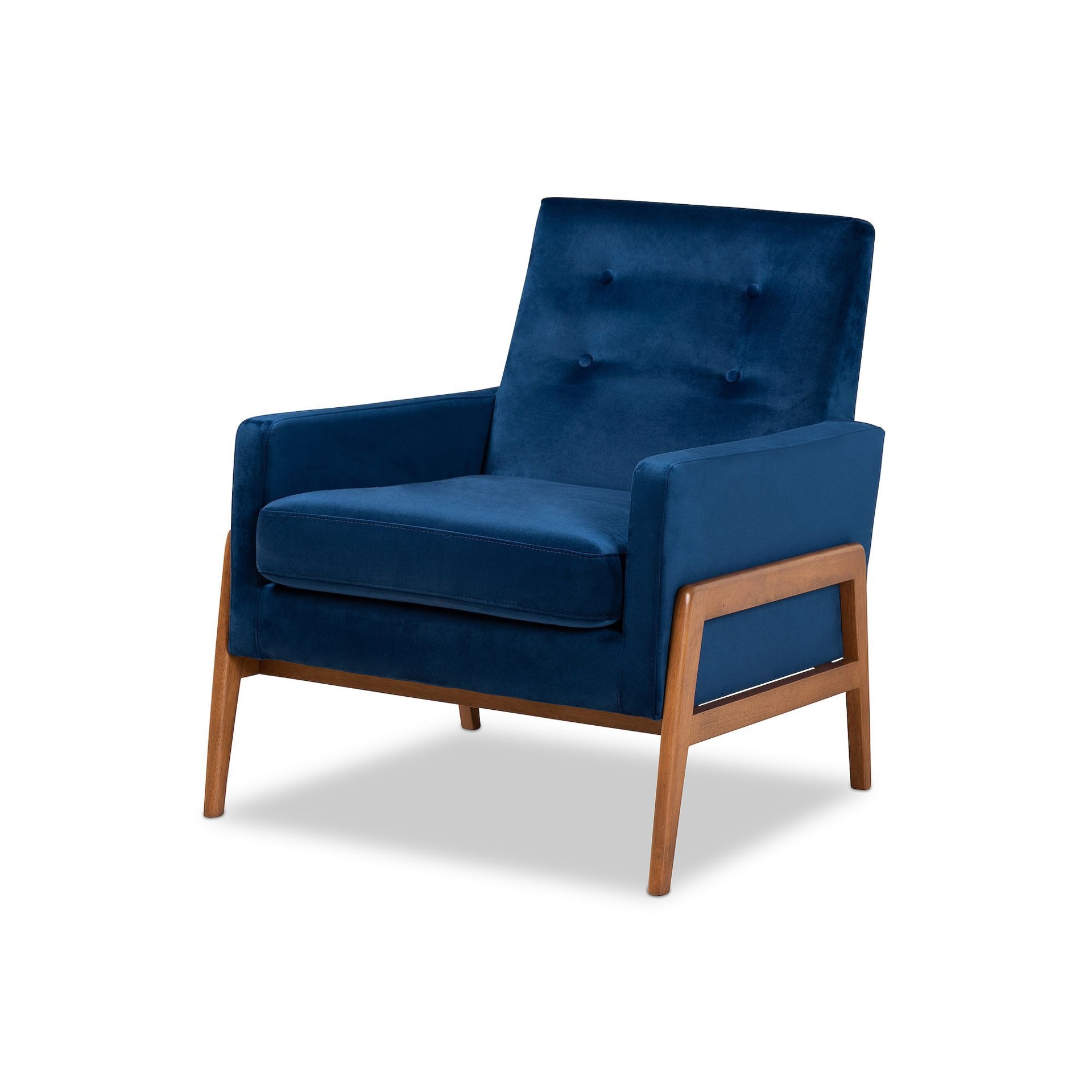 Baxton Studio Perris Chair, Blue