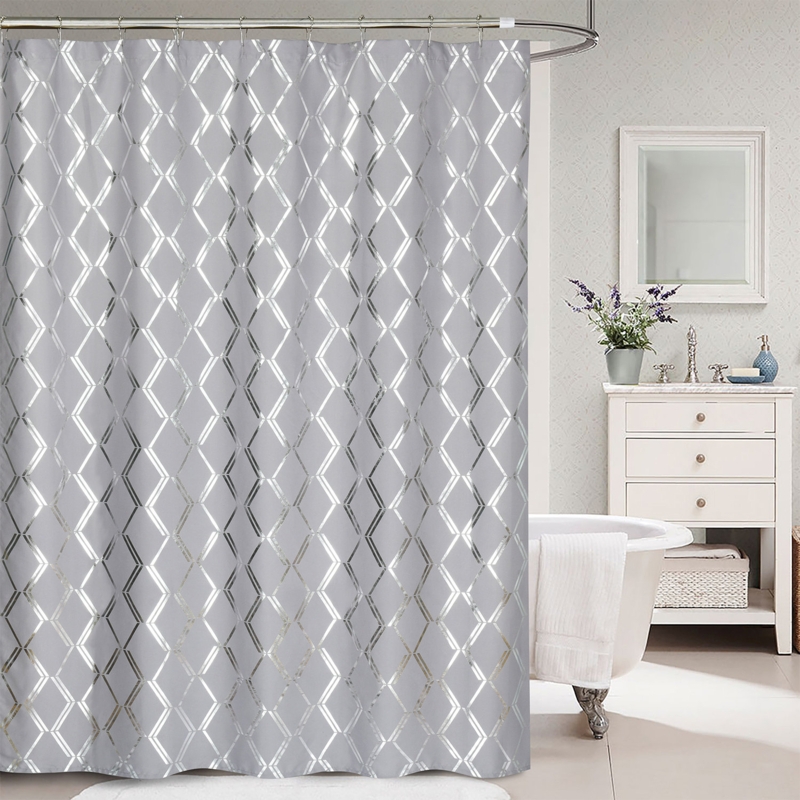 Bhavna Geometric Shower Curtain