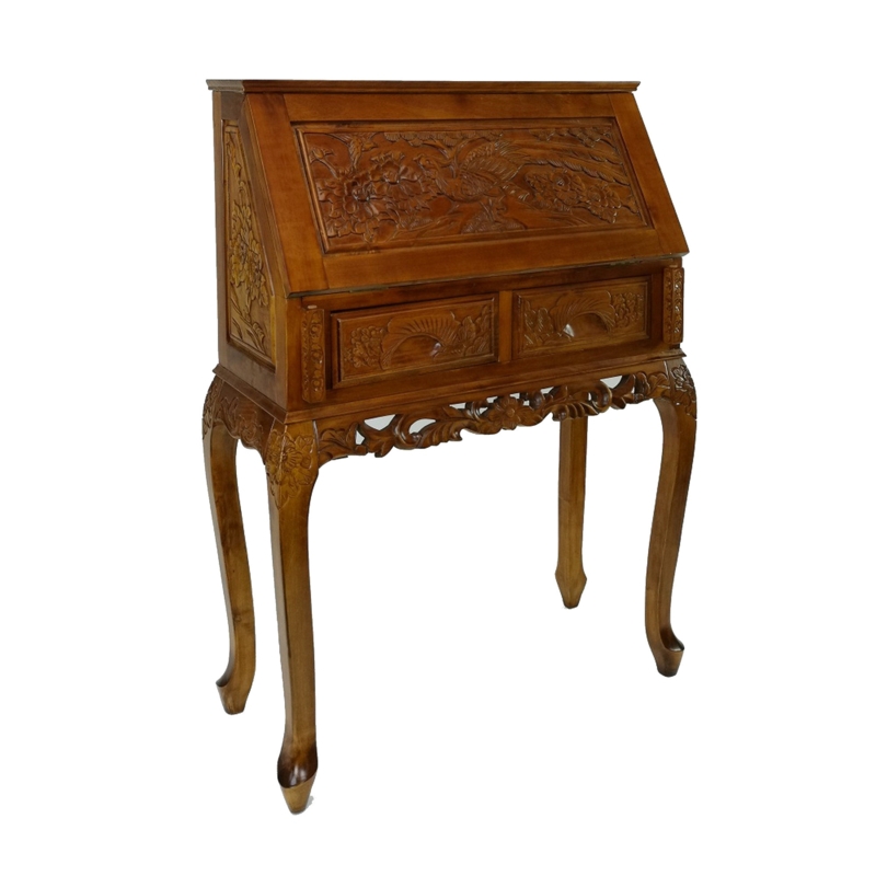 Brackettville Solid Wood Secretary Desk