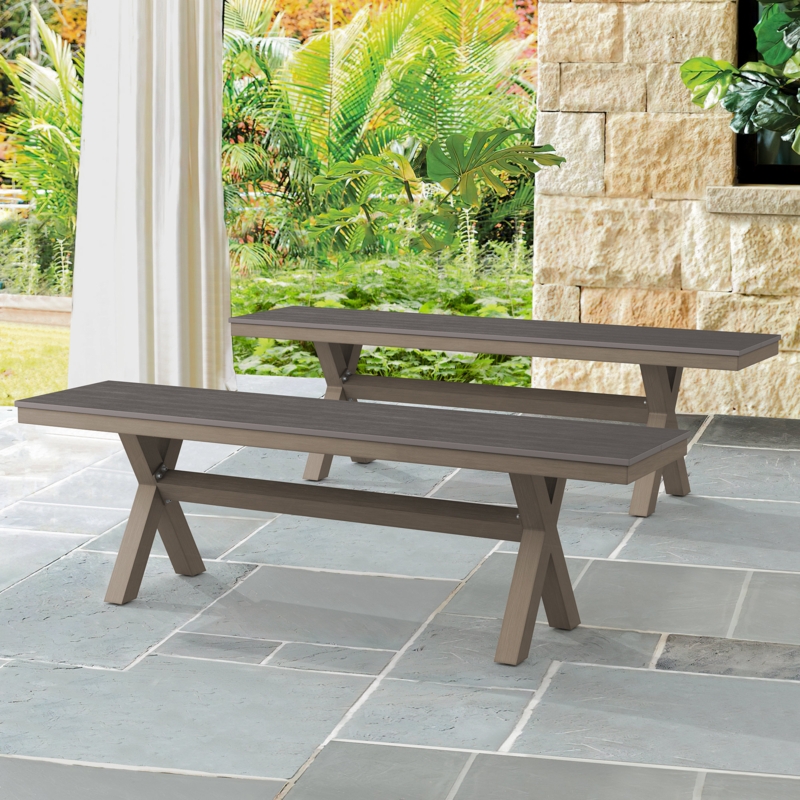 Brancen Metal Outdoor Bench