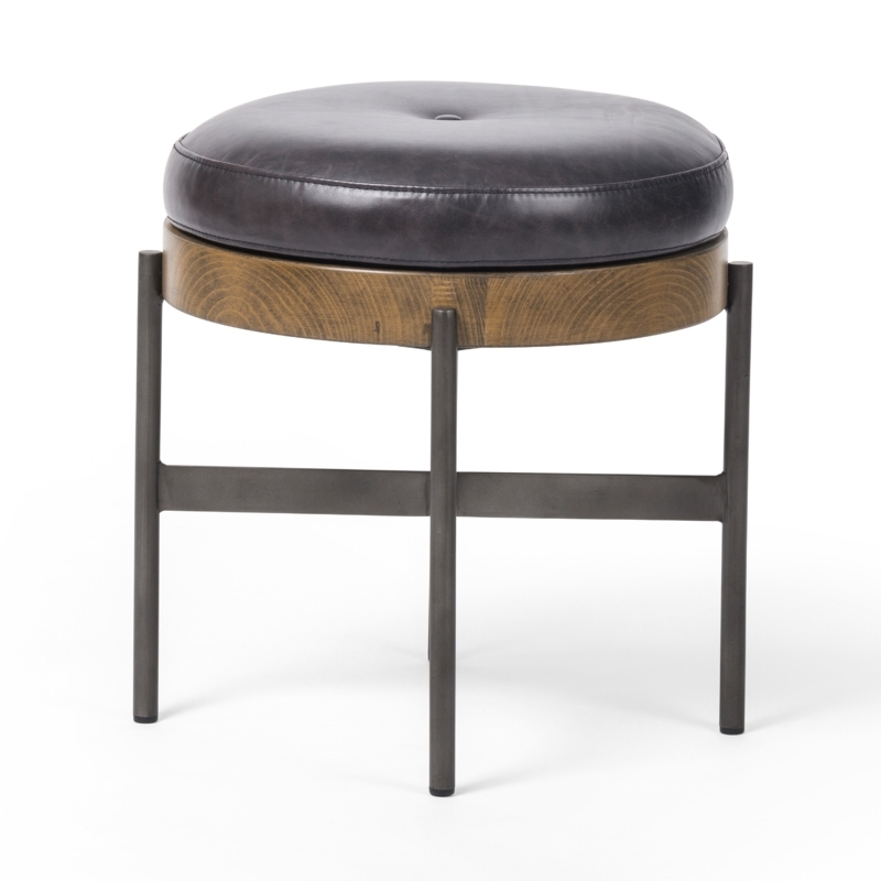 Brehmer Leather Ottoman