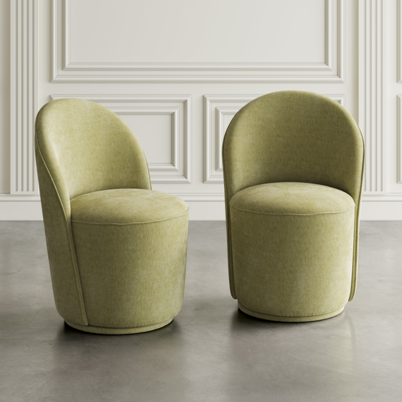 Bronaich Upholstered Swivel Dining Chair