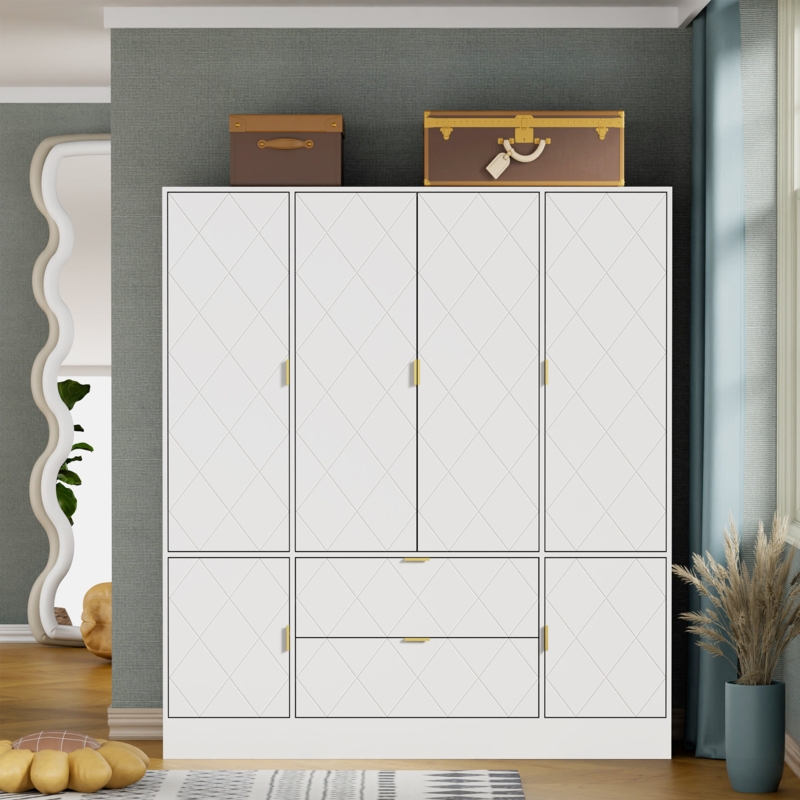Burech Manufactured Wood Armoire
