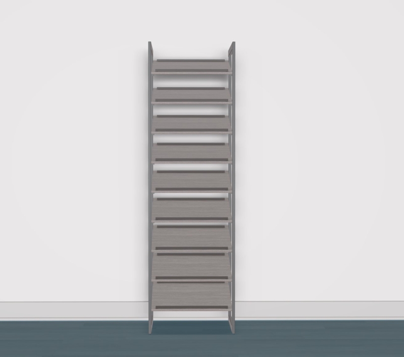 California Closets The Everyday System 27 Pair Shoe Rack