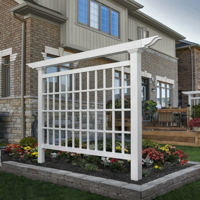 Camden 90'' H x 4'' W Vinyl Trellis