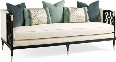 Caracole Lattice Entertain You Couch