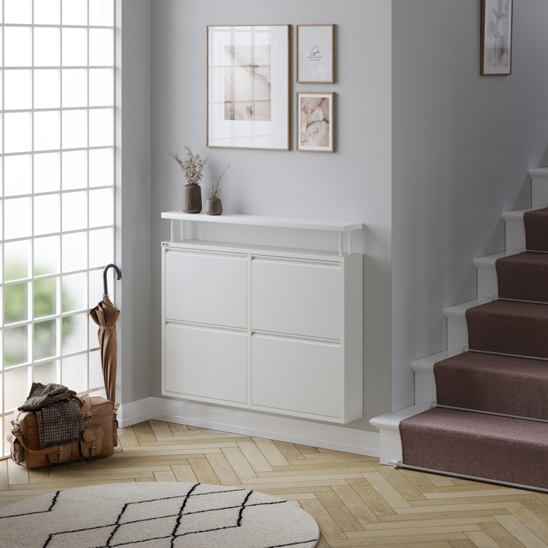 Caruso 8 Pair Flip Down Shoe Storage