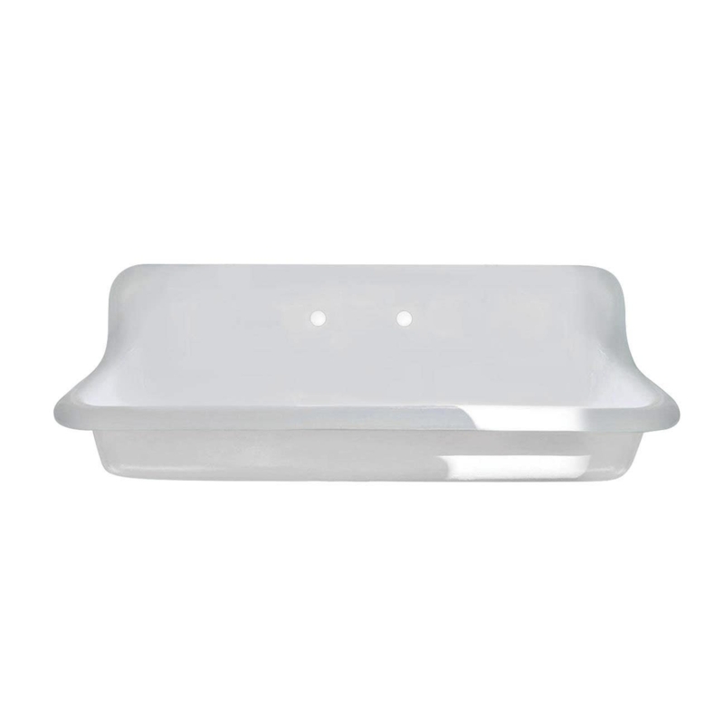 Chevington 18'' Ceramic Rectangular Trough Bathroom Sink