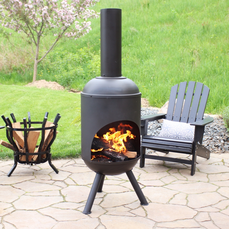 Clayton Steel Wood Burning Chiminea