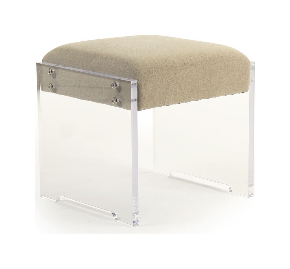 Clinton Stool - Color: Natural Linen