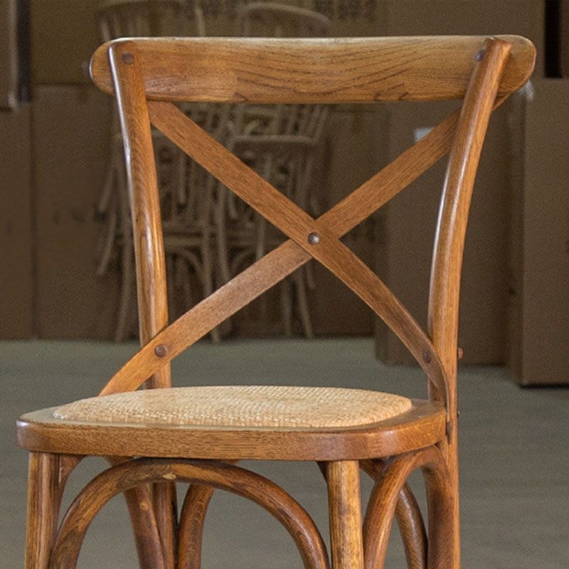 Contemporary Solid Wood Bar Stool Bristol Bar Stool with Wood Seat and Footrest - Wood / Counter Stool(26H)