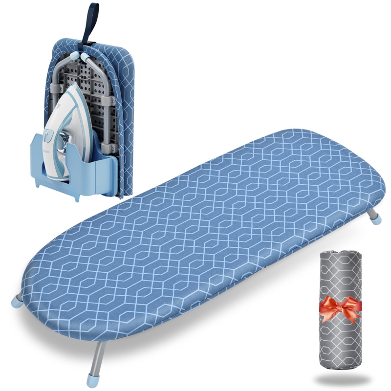 Cotton Pocket Plus Metal Table-top Folding Ironing Board
