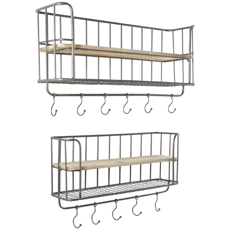 Cowhill Iron Wall 11 - Hook Wall Mounted Coat Rack
