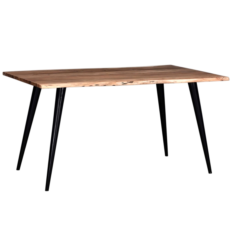 Cressona 71" Natural Rustic Wood Live Edge Dining Table