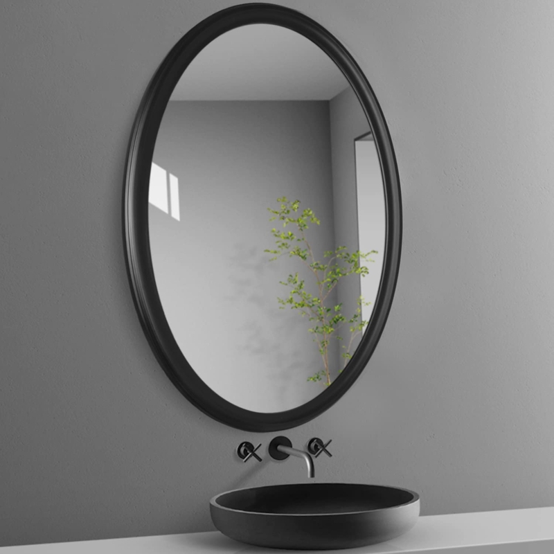 Darrilyn Framed Oval Mirrors for Bathroom-Oval Bathroom Mirror for Wall 24"x36"
