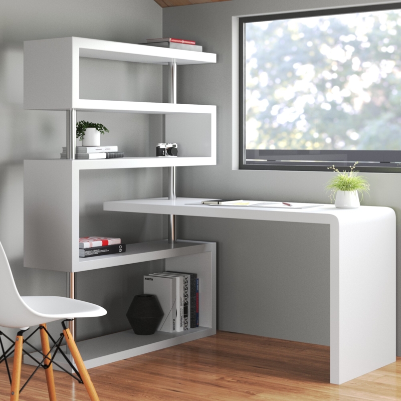 Delafuente L-Shaped Credenza Desk