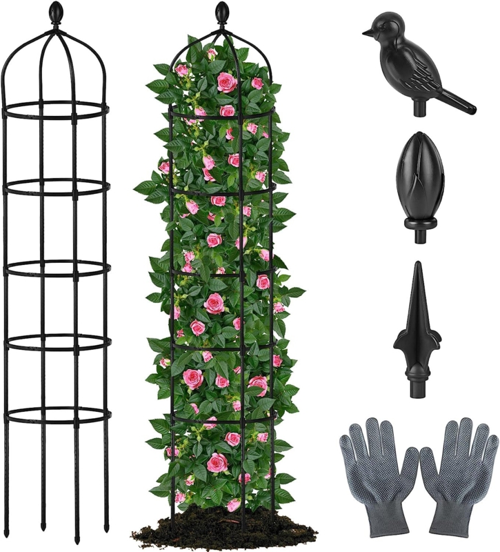 Dorsy Garden Obelisk Trellis for Climbing Plants Outdoor