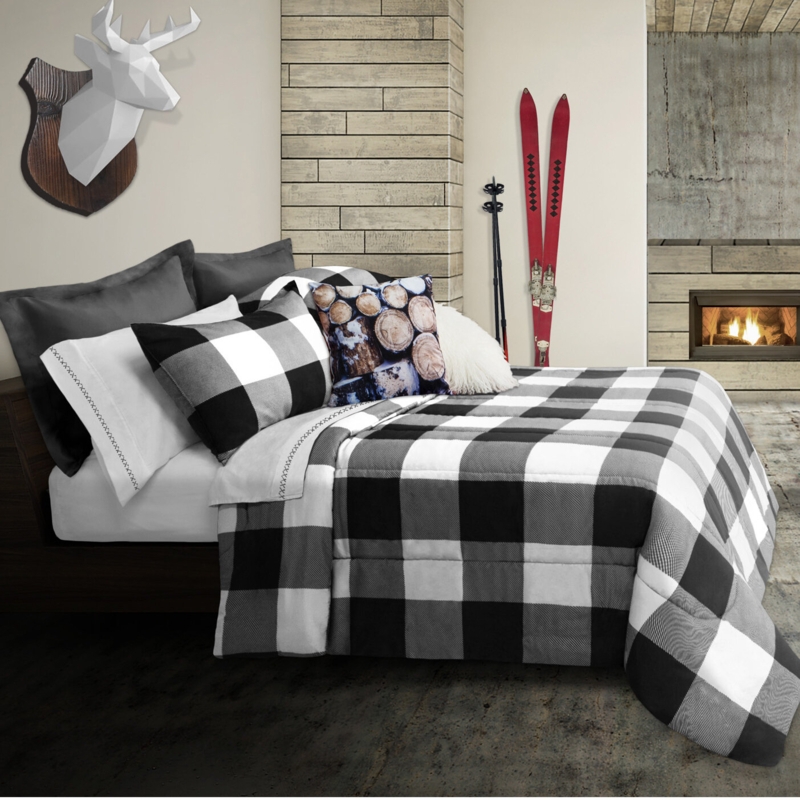 Downieville Modern & Contemporary Plaid Comforter Set
