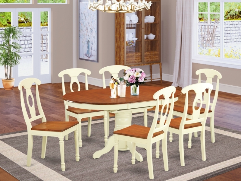 Dufferin 7 - Piece Extendable Solid Wood Pedestal Dining Set