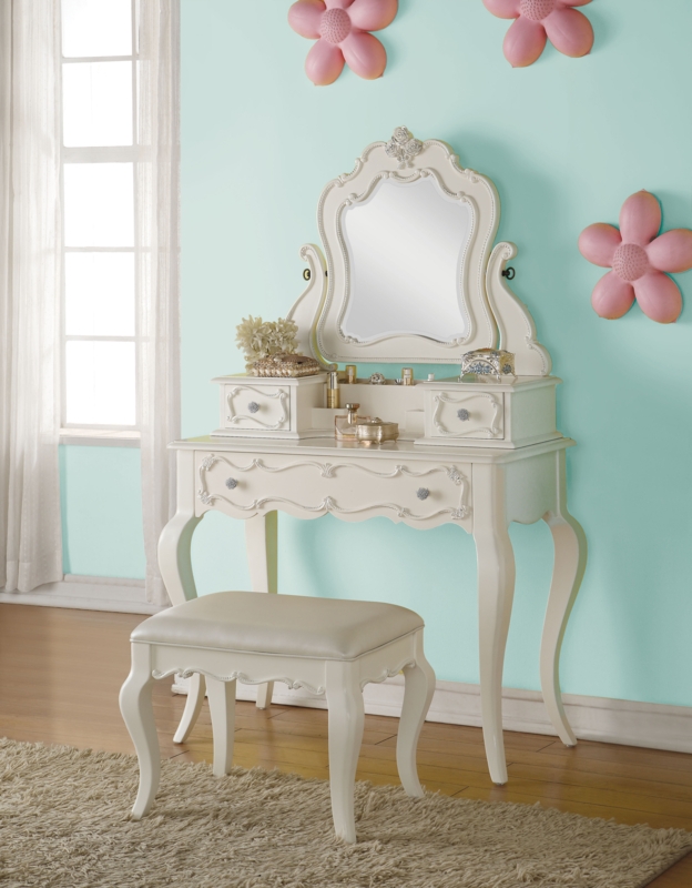 Eddins Kids Vanity Set with Mirror